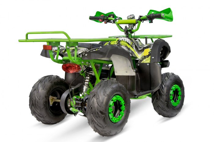 ATV electric Eco Toronto 1000W 48V 20Ah, roti 7 inch, culoare Verde Camuflaj [6]