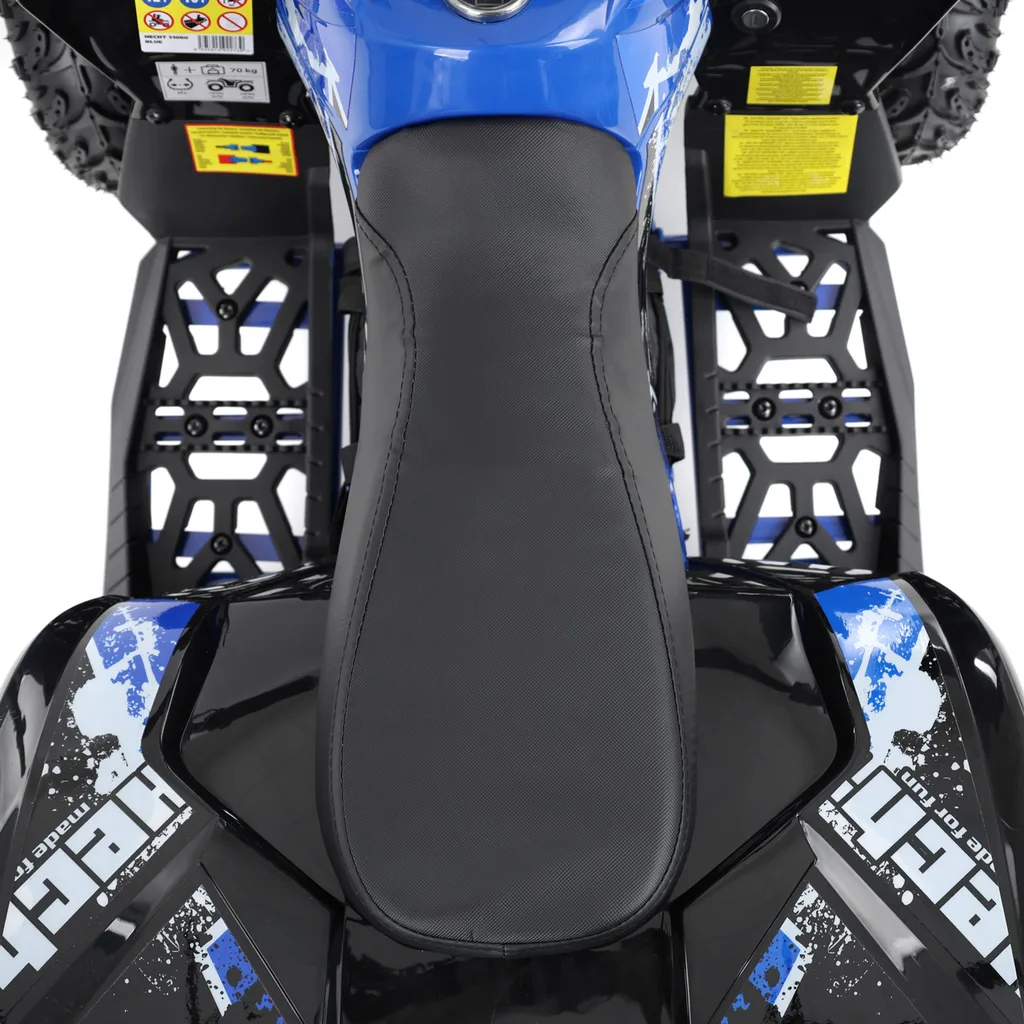 ATV electric Kinder Eco Wolf , motor 1060W 36V pozitionat pe punte si cui remorcare,  culoare albastra [12]