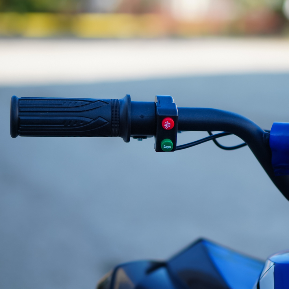 ATV electric Kinder Eco Wolf XXL 1200W 48V cu 3 viteza 6 inch, culoare albastra [13]