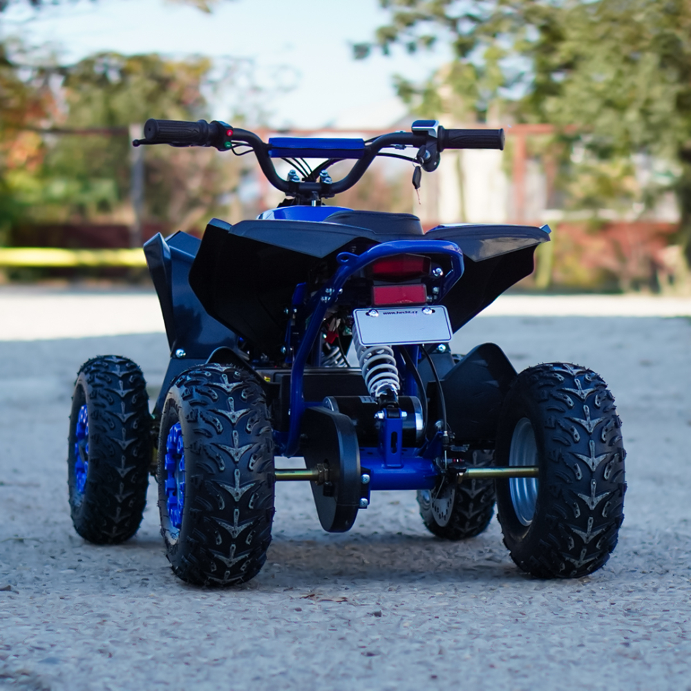 ATV electric Kinder Eco Wolf XXL 1200W 48V cu 3 viteza 6 inch, culoare albastra [8]