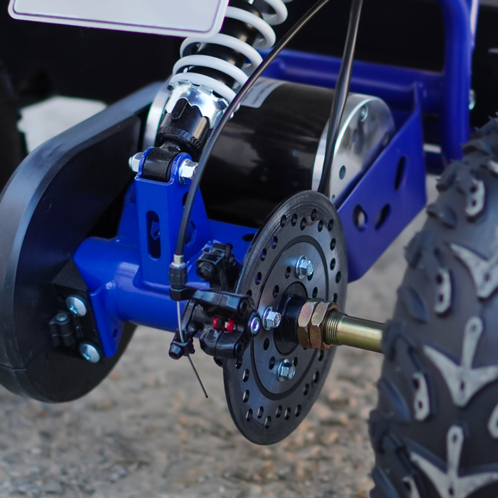 ATV electric Kinder Eco Wolf XXL 1200W 48V cu 3 viteza 6 inch, culoare albastra [16]