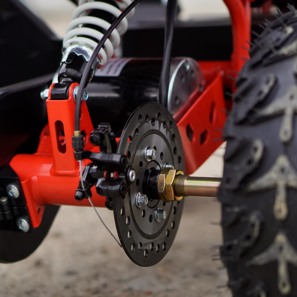 ATV electric Kinder Eco Wolf XXL 1200W 48V cu 3 viteza 6 inch, culoare Rosie [15]