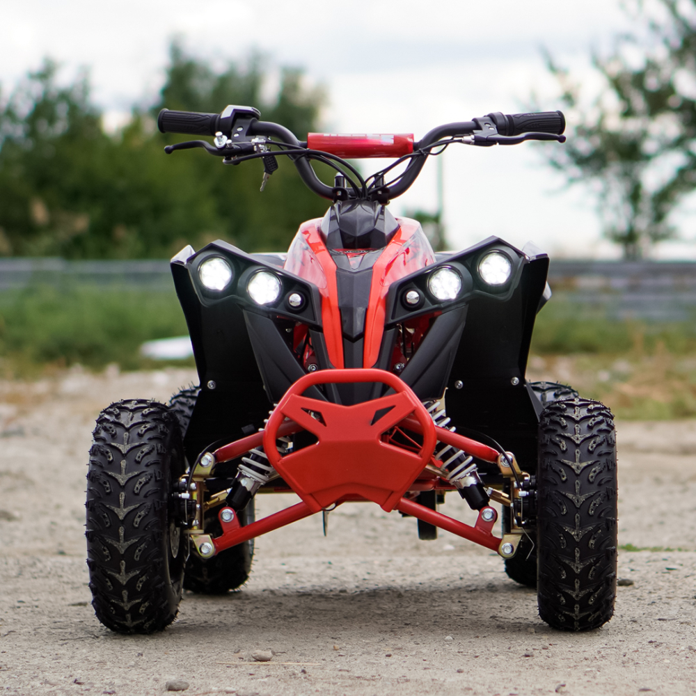ATV electric Kinder Eco Wolf XXL 1200W 48V cu 3 viteza 6 inch, culoare Rosie [3]
