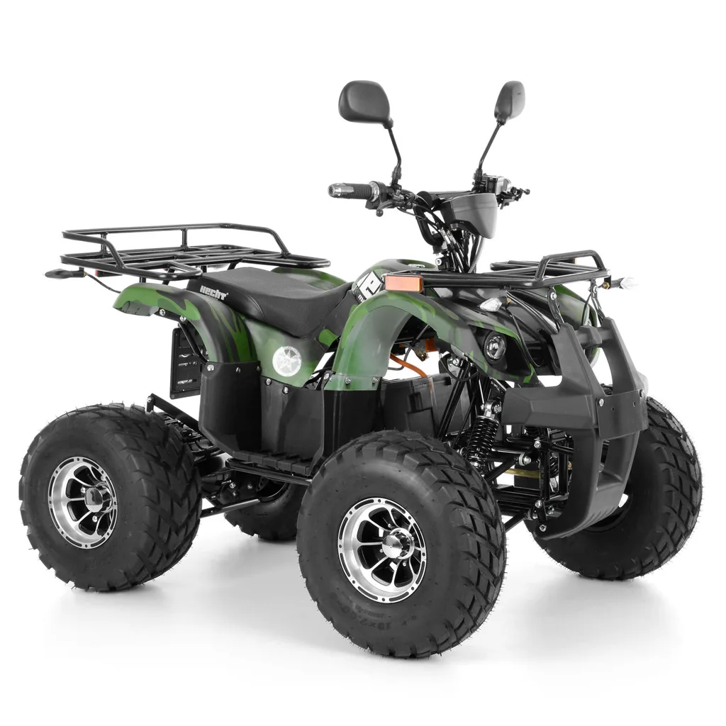 ATV electric Kinder EcoHercules 1200W 60V 20Ah cu COC, omologare rutiera, Army Green [1]