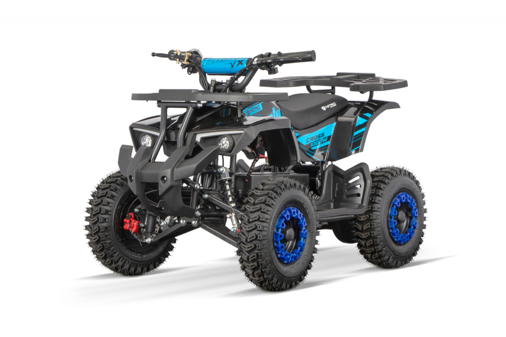 ATV electric NITRO Dusty VX Cross 1000W 36V Snowy tyres, culoare albastra [2]