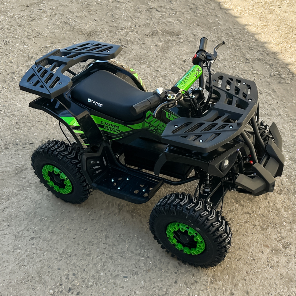ATV electric NITRO Dusty VX Cross 1000W 36V Snowy tyres, culoare verde [13]