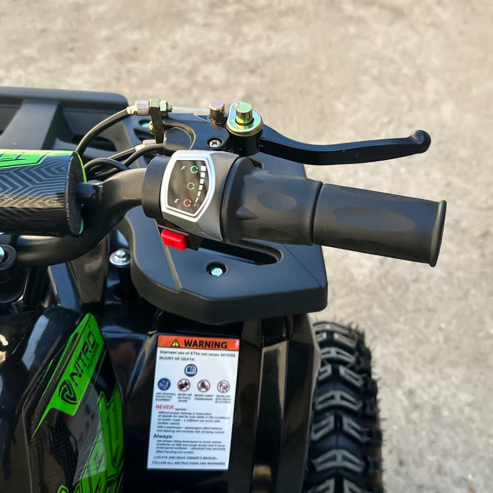 ATV electric NITRO Dusty VX Cross 1000W 36V Snowy tyres, culoare verde [16]