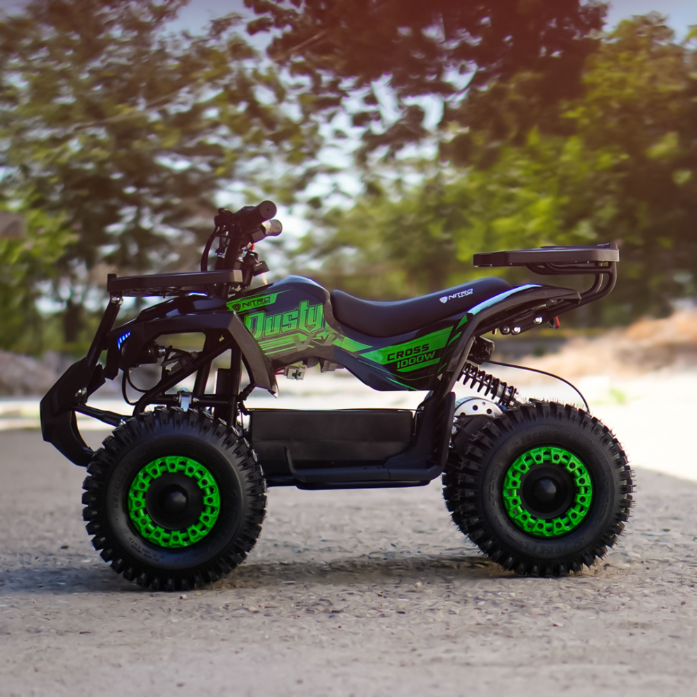 ATV electric NITRO Dusty VX Cross 1000W 36V Snowy tyres, culoare verde [6]