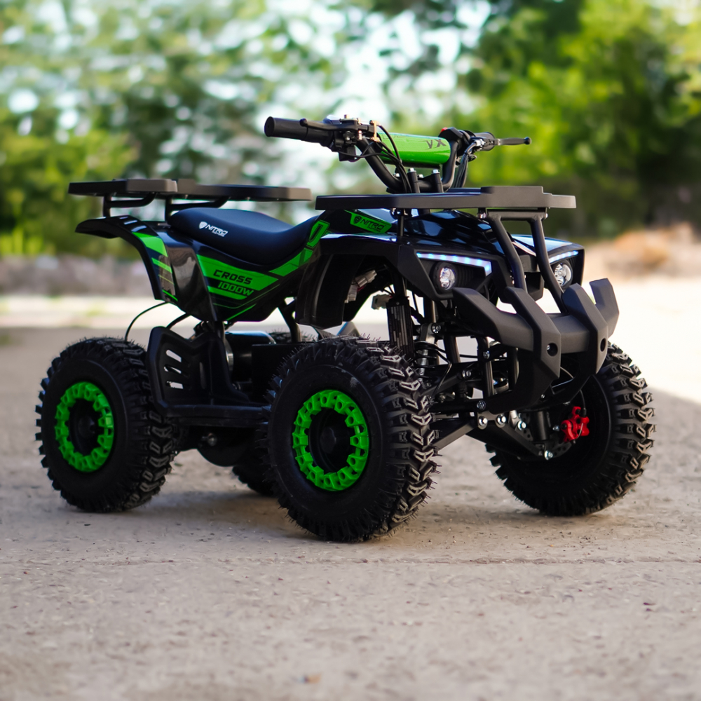 ATV electric NITRO Dusty VX Cross 1000W 36V Snowy tyres, culoare verde [2]