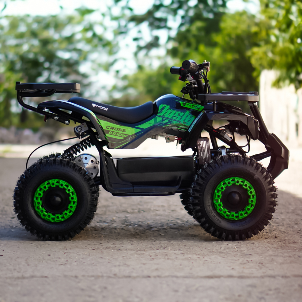 ATV electric NITRO Dusty VX Cross 1000W 36V Snowy tyres, culoare verde [9]