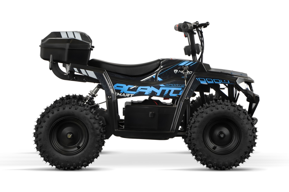 ATV electric NITRO E-QUAD Acanto 1000W cu baterie 36V 8Ah Lithium, culoare albastra [4]