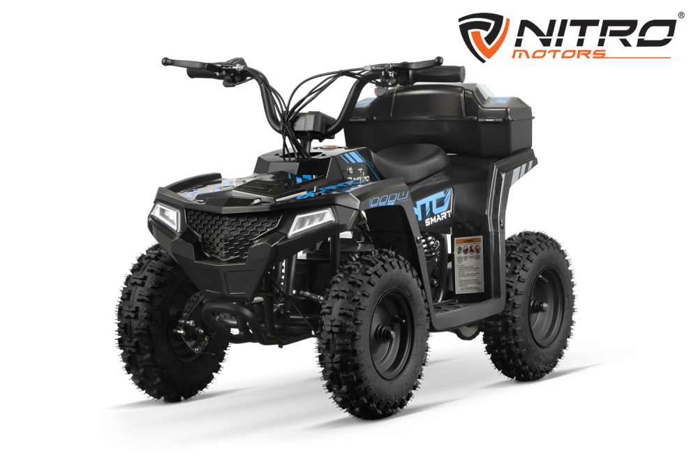 ATV electric NITRO E-QUAD Acanto 1000W cu baterie 36V 8Ah Lithium, culoare albastra [6]