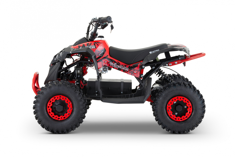 ATV electric NITRO Eco Avenger XXL 1200W 48V cu 3 viteza 6 inch Snowy tyres, Rosie [16]
