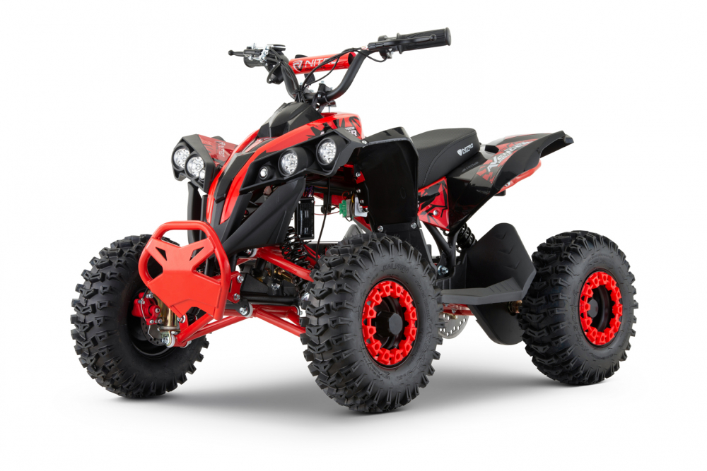 ATV electric NITRO Eco Avenger XXL 1200W 48V cu 3 viteza 6 inch Snowy tyres, Rosie