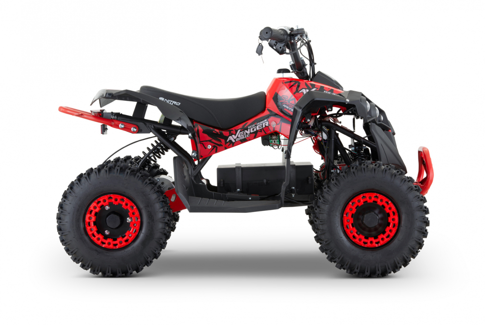 ATV electric NITRO Eco Avenger XXL 1200W 48V cu 3 viteza 6 inch Snowy tyres, Rosie [17]