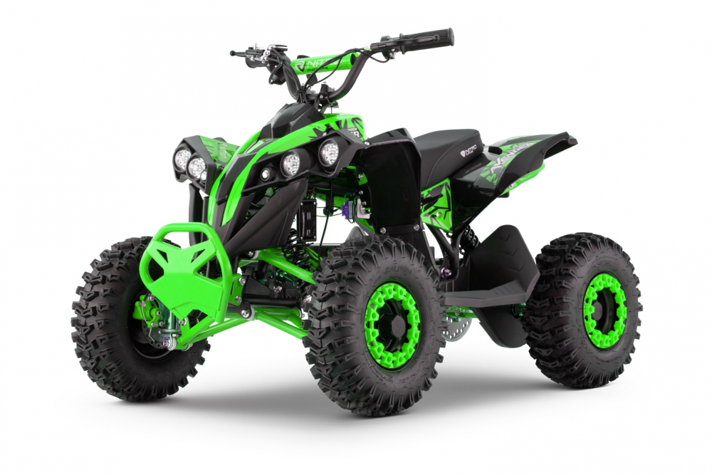 ATV electric NITRO Eco Avenger XXL 1200W 48V cu 3 viteza 6 inch Snowy tyres, verde