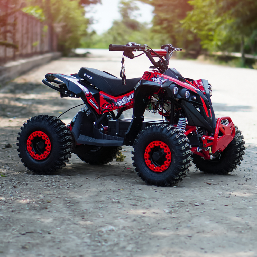 ATV electric NITRO Eco Avenger XXL 1200W 48V cu 3 viteza 6 inch Snowy tyres, Rosie [8]