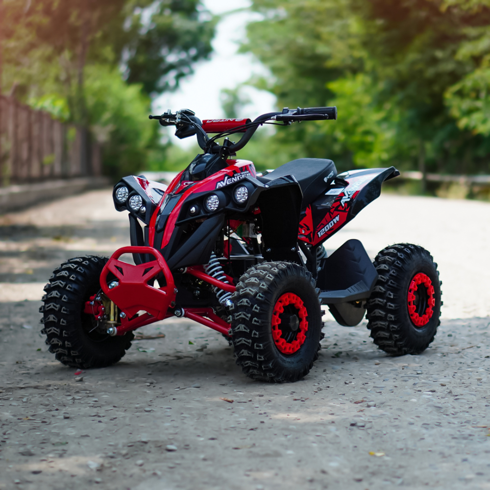 ATV electric NITRO Eco Avenger XXL 1200W 48V cu 3 viteza 6 inch Snowy tyres, Rosie [2]