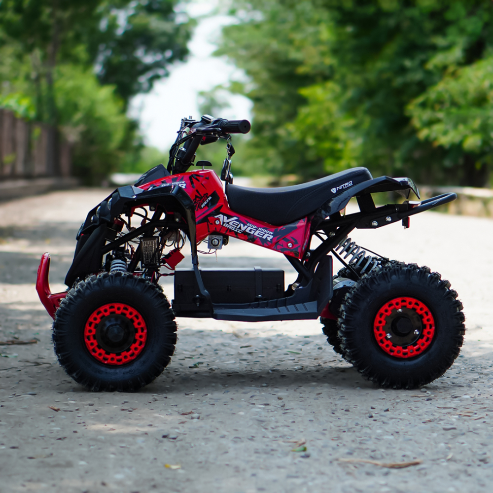 ATV electric NITRO Eco Avenger XXL 1200W 48V cu 3 viteza 6 inch Snowy tyres, Rosie [4]