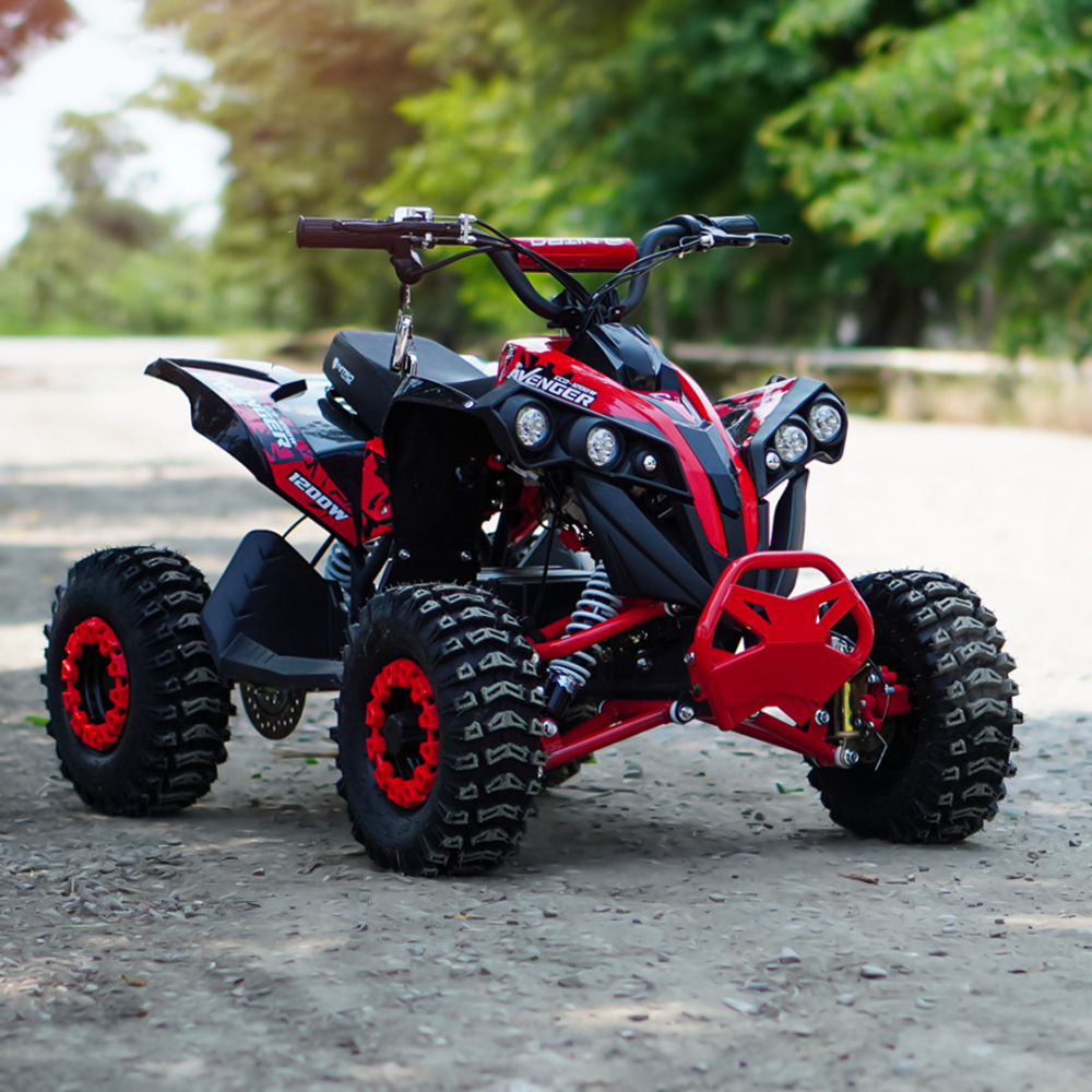 ATV electric NITRO Eco Avenger XXL 1200W 48V cu 3 viteza 6 inch Snowy tyres, Rosie [13]