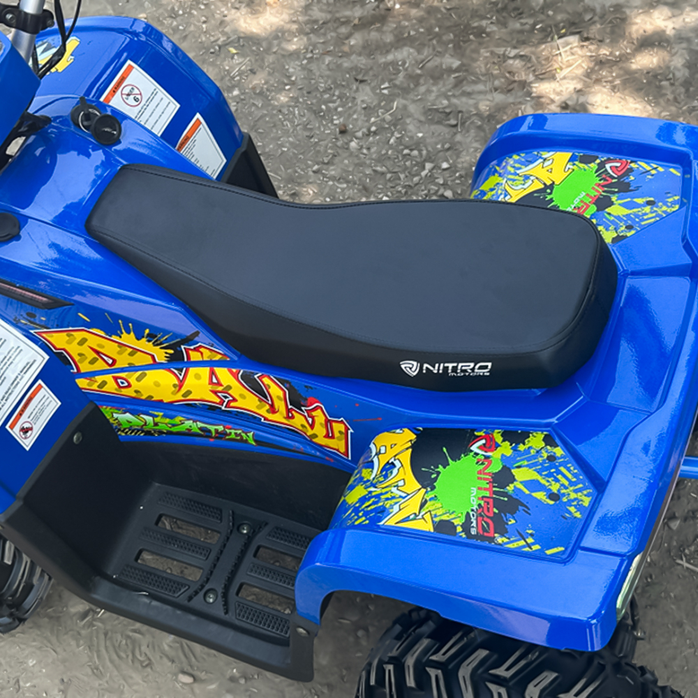 ATV electric Nitro Eco Balu 1600Wp 48V 20Ah cu roti 7 inch si diferential, albastru [16]