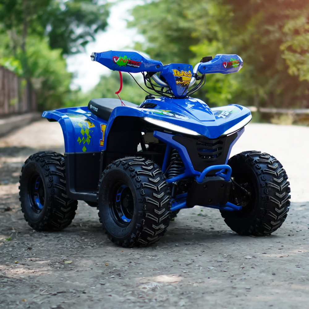 ATV electric Nitro Eco Balu 1600Wp 48V 20Ah cu roti 7 inch si diferential, albastru [2]