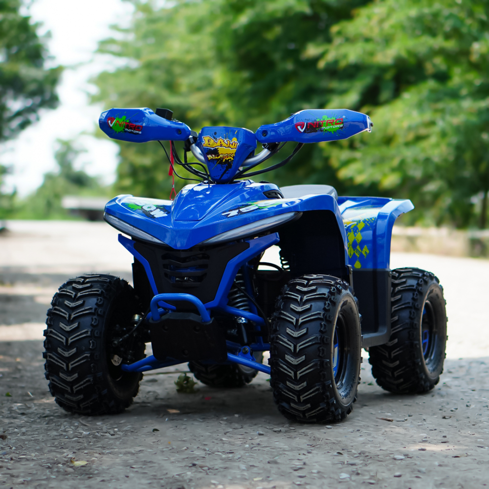 ATV electric Nitro Eco Balu 1600Wp 48V 20Ah cu roti 7 inch si diferential, albastru [4]