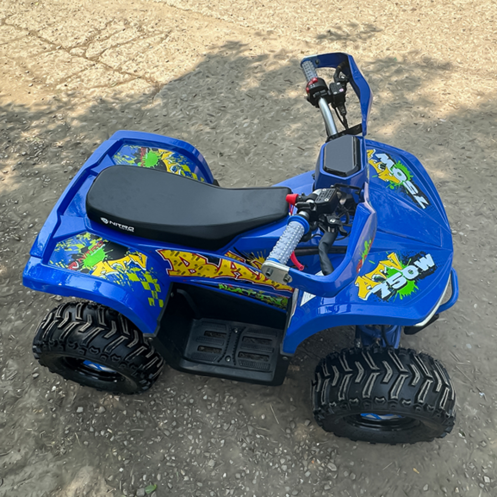 ATV electric Nitro Eco Balu 1600Wp 48V 20Ah cu roti 7 inch si diferential, albastru [11]
