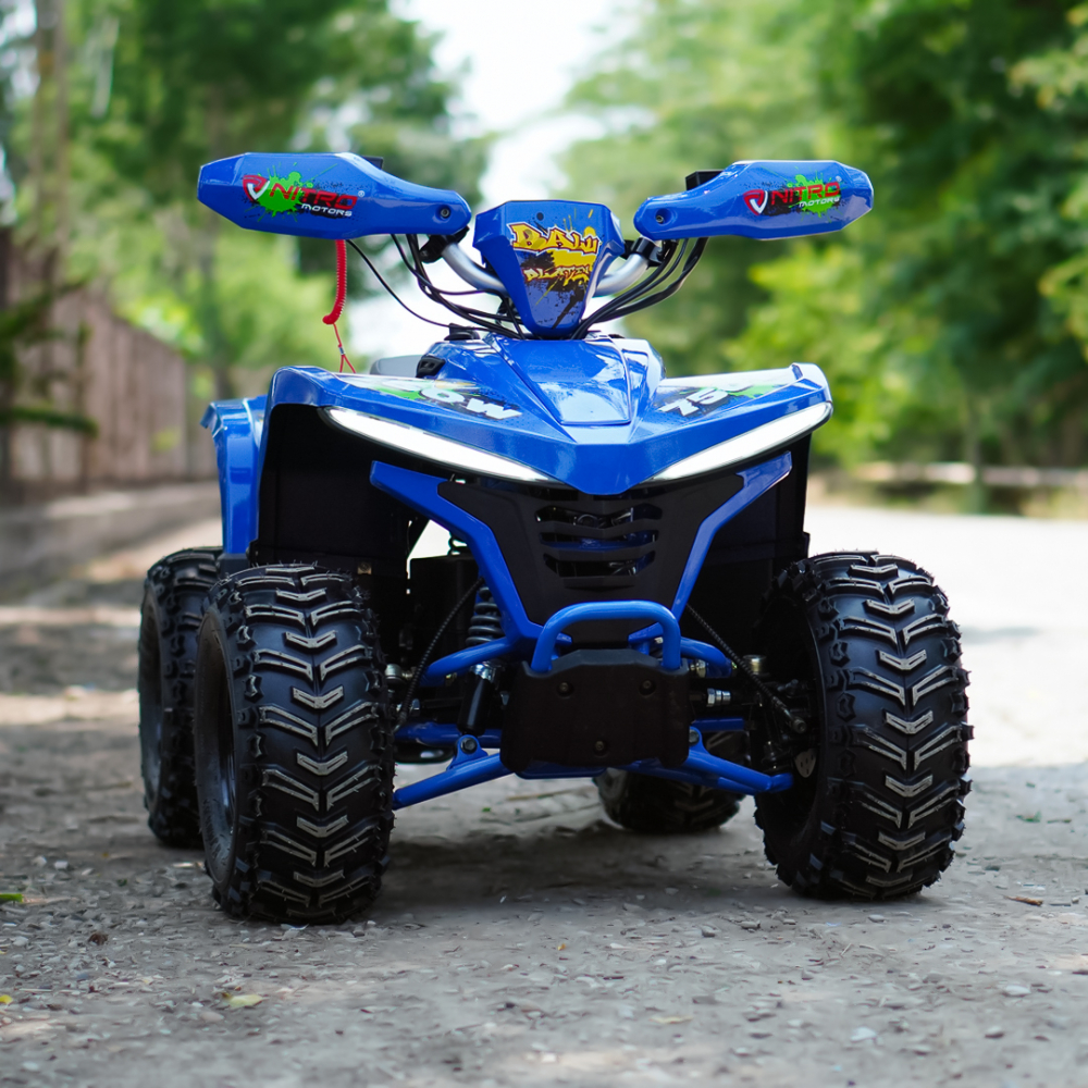 ATV electric Nitro Eco Balu 1600Wp 48V 20Ah cu roti 7 inch si diferential, albastru [3]