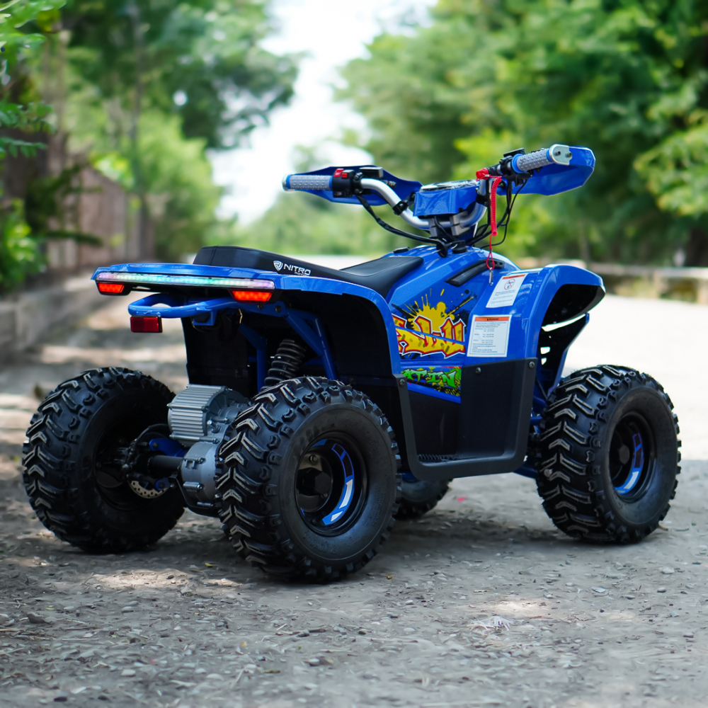 ATV electric Nitro Eco Balu 1600Wp 48V 20Ah cu roti 7 inch si diferential, albastru [9]