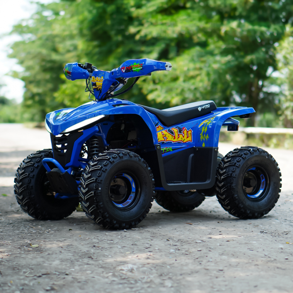 ATV electric Nitro Eco Balu 1600Wp 48V 20Ah cu roti 7 inch si diferential, albastru [5]