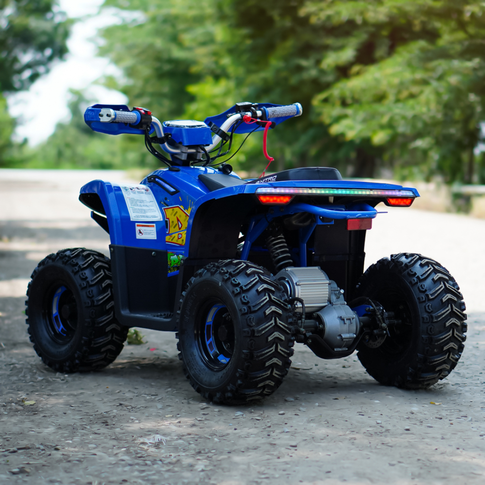 ATV electric Nitro Eco Balu 1600Wp 48V 20Ah cu roti 7 inch si diferential, albastru [7]