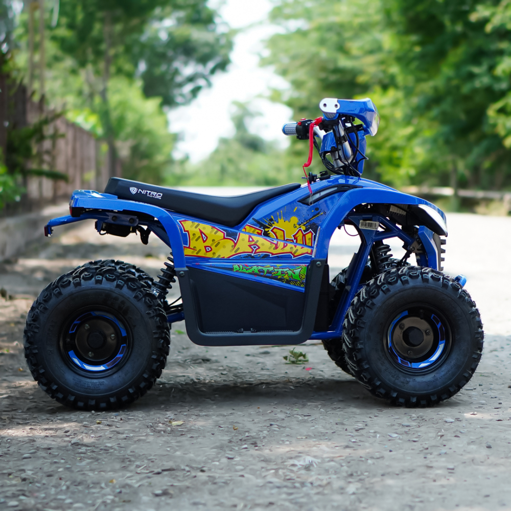 ATV electric Nitro Eco Balu 1600Wp 48V 20Ah cu roti 7 inch si diferential, albastru [10]