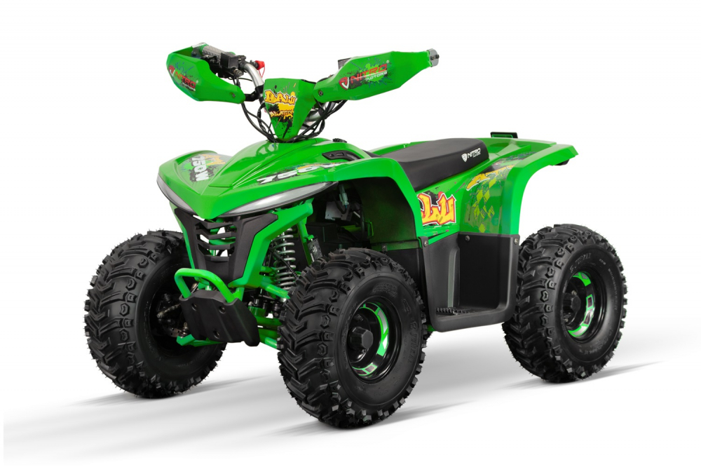 ATV electric Nitro Eco Balu 1600Wp 48V 20Ah cu roti 7 inch si diferential, verde