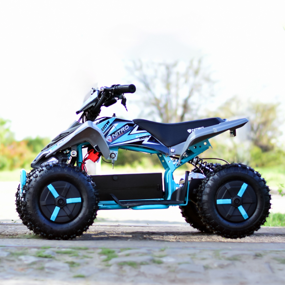 ATV electric NITRO ECO Python 1000W 36V cu 3 Viteze, culoare Light Blue [6]