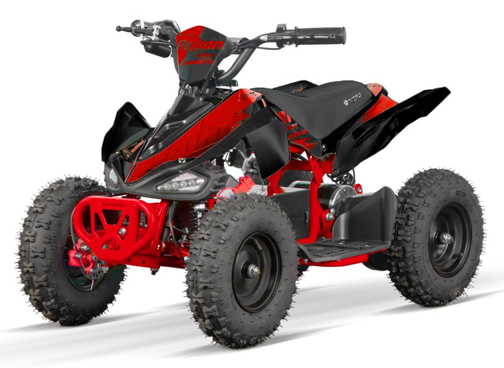 ATV electric pentru copii NITRO ECO Python 1000W 36V cu 3 Viteze, culoare Rosie