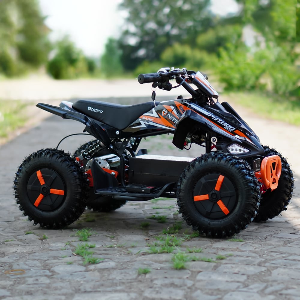 ATV electric NITRO ECO Python 1000W 36V Snowy tyre, cu 3 Viteze, culoare portocaliu [5]