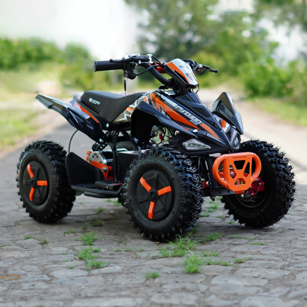 ATV electric NITRO ECO Python 1000W 36V Snowy tyre, cu 3 Viteze, culoare portocaliu [4]