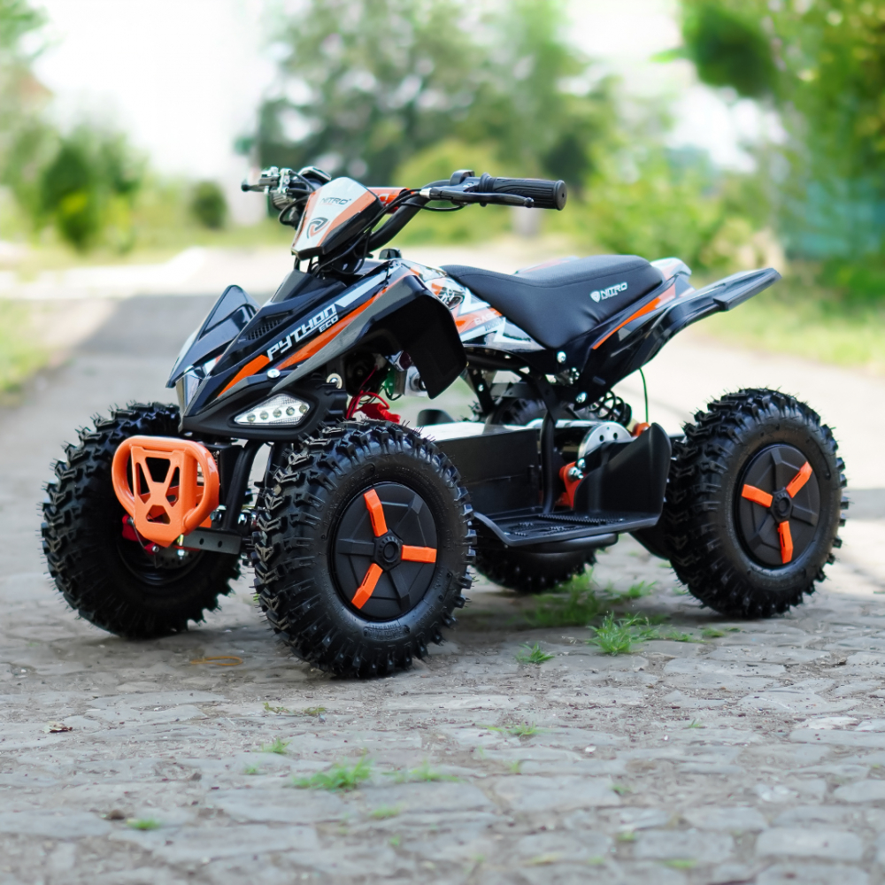 ATV electric NITRO ECO Python 1000W 36V Snowy tyre, cu 3 Viteze, culoare portocaliu [11]