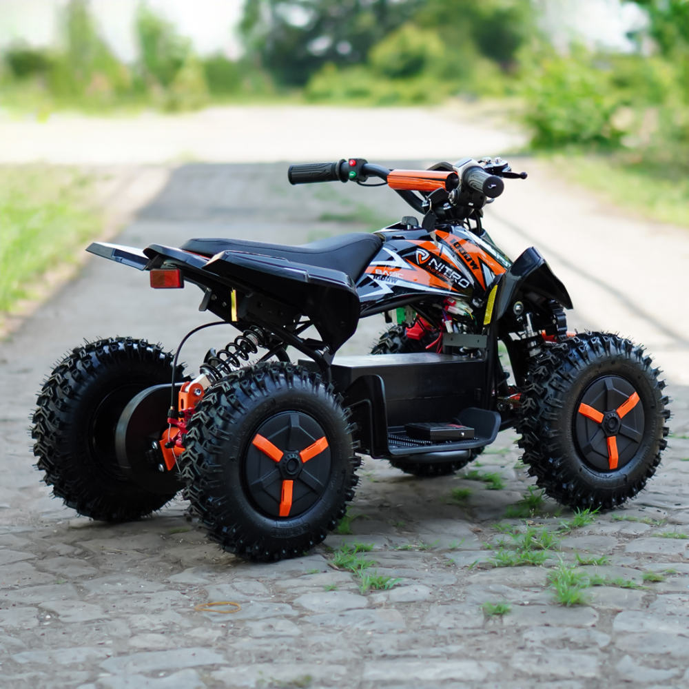ATV electric NITRO ECO Python 1000W 36V Snowy tyre, cu 3 Viteze, culoare portocaliu [7]