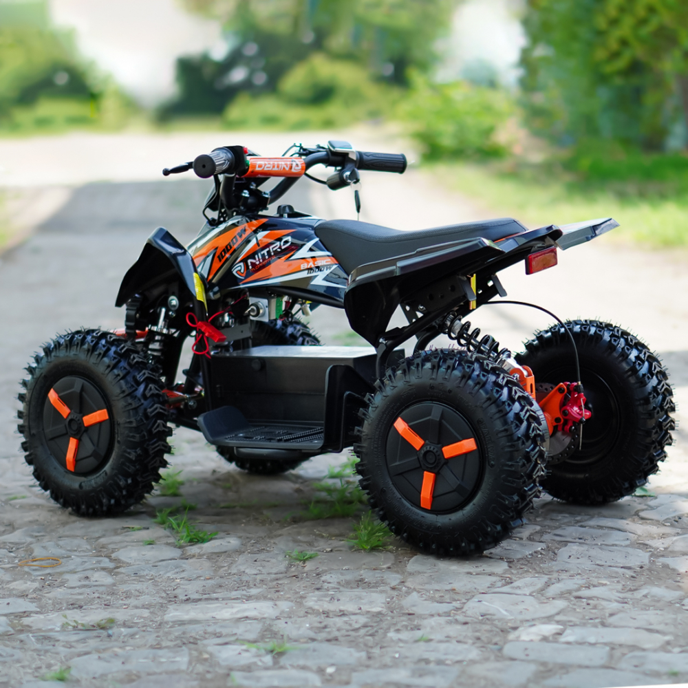 ATV electric NITRO ECO Python 1000W 36V Snowy tyre, cu 3 Viteze, culoare portocaliu [9]