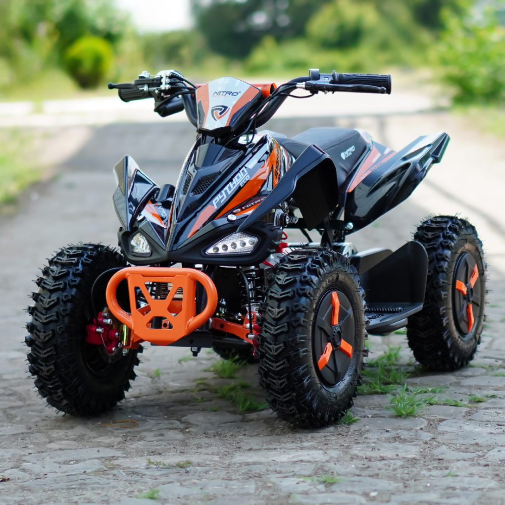 ATV electric NITRO ECO Python 1000W 36V Snowy tyre, cu 3 Viteze, culoare portocaliu [2]