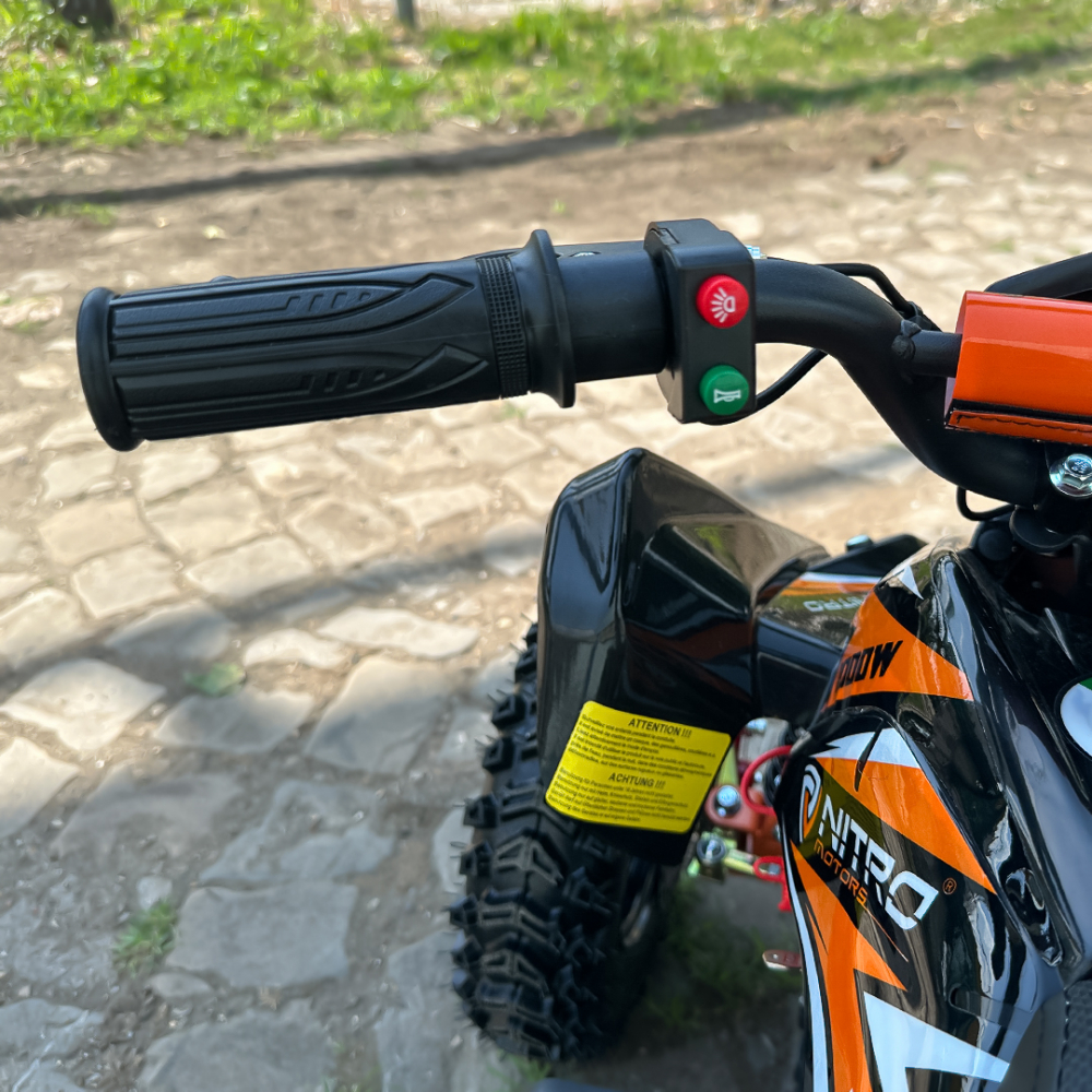 ATV electric NITRO ECO Python 1000W 36V Snowy tyre, cu 3 Viteze, culoare portocaliu [17]