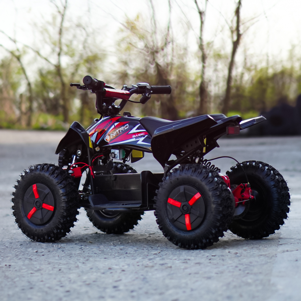 ATV electric NITRO ECO Python 1000W 36V Snowy tyre, cu 3 Viteze, culoare rosu [10]