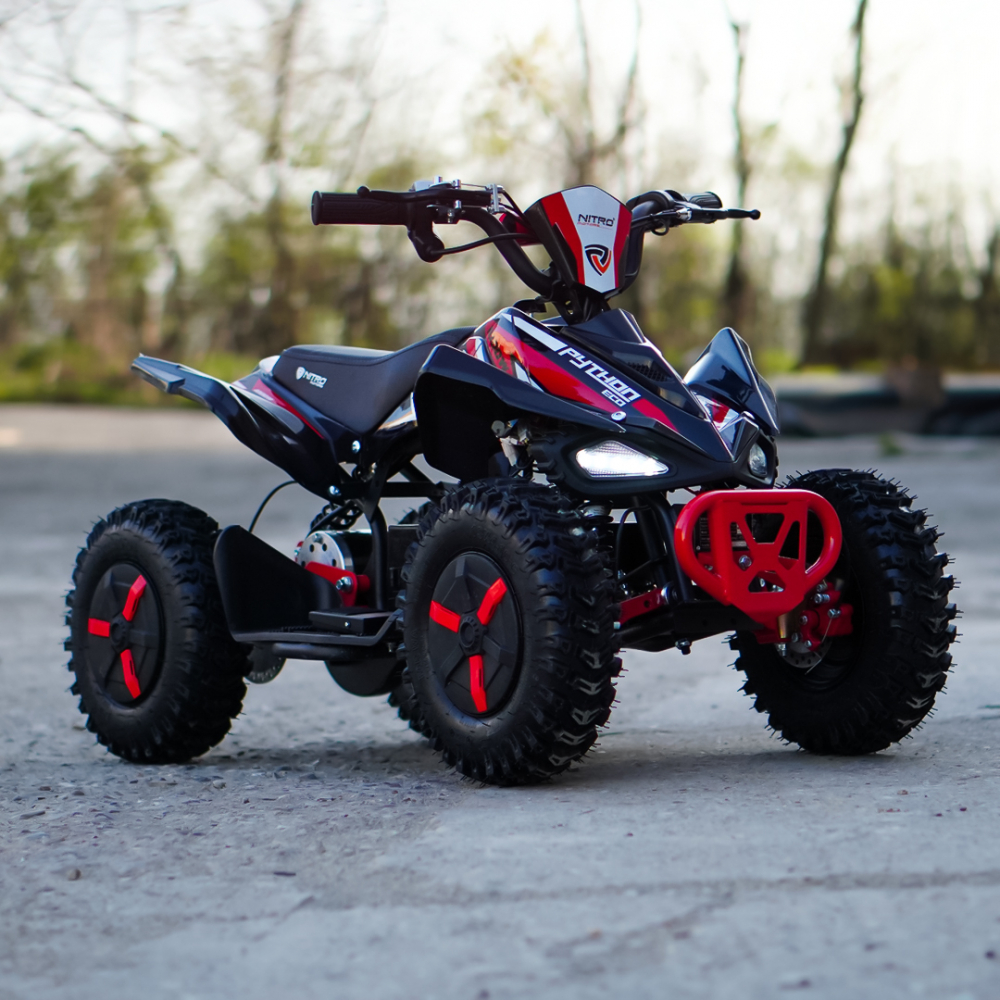 ATV electric NITRO ECO Python 1000W 36V Snowy tyre, cu 3 Viteze, culoare rosu [4]