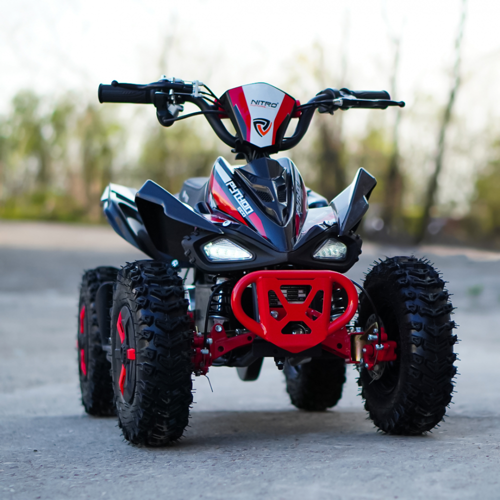 ATV electric NITRO ECO Python 1000W 36V Snowy tyre, cu 3 Viteze, culoare rosu [3]