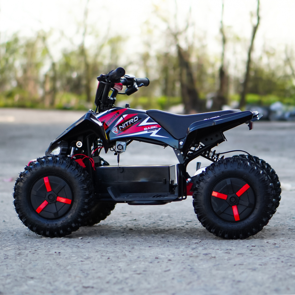 ATV electric NITRO ECO Python 1000W 36V Snowy tyre, cu 3 Viteze, culoare rosu [12]