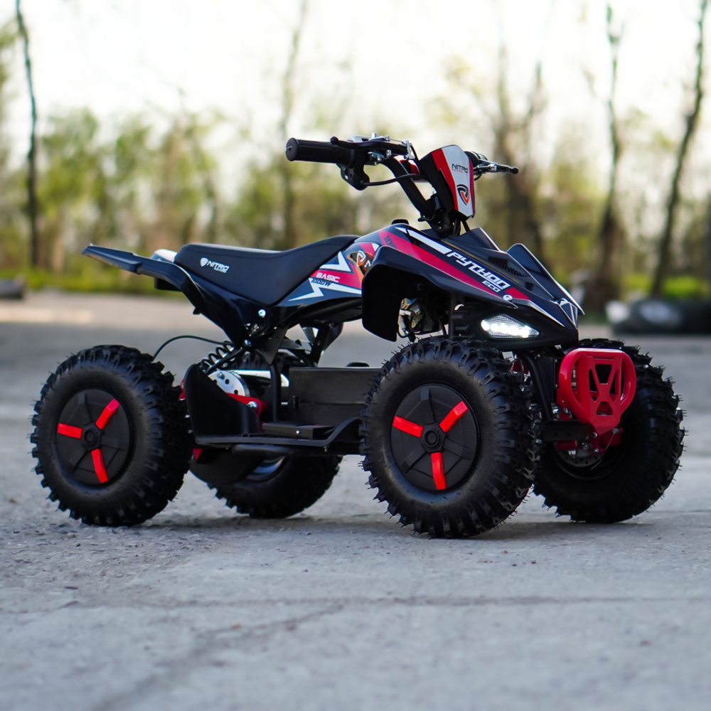 ATV electric NITRO ECO Python 1000W 36V Snowy tyre, cu 3 Viteze, culoare rosu [5]