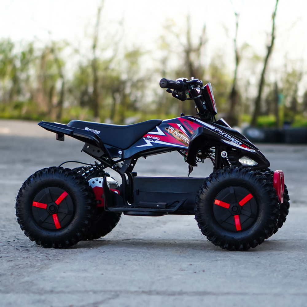 ATV electric NITRO ECO Python 1000W 36V Snowy tyre, cu 3 Viteze, culoare rosu [6]