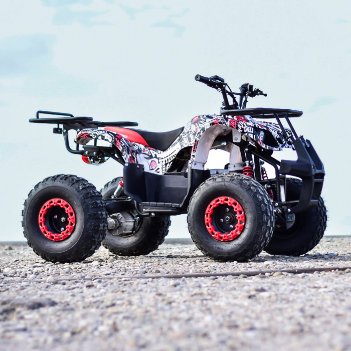 ATV electric NITRO Eco Toronto 1000W 48V 20Ah cu DIFERENTIAL #Alb [9]